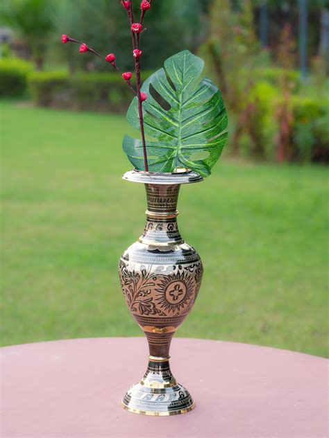 Buy Now: Handcrafted 16 Inches Brass Decorative Flower Vase