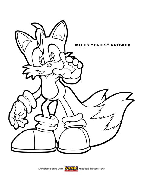 Tails From Sonic Coloring Pages
