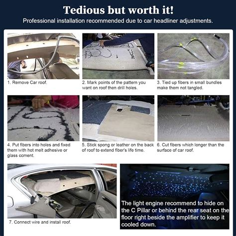 16W RGBW Twinkle & Meteor 2-in-1 Rolls Royce Starlight Headliner Kit ...