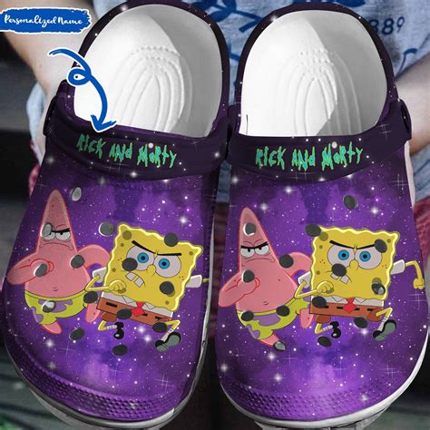 Funny Spongebob And Patrick Star Angry Puple Clogs For Kids And Adults ...