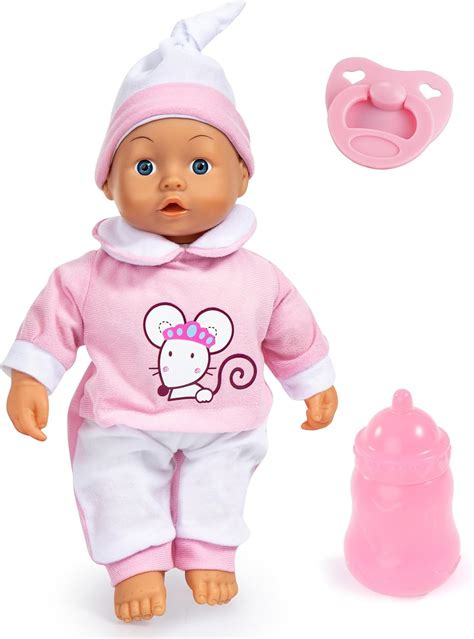 Amazon.com: Bayer: Interactive Baby Doll - 14" Pink Mouse - Makes Baby ...