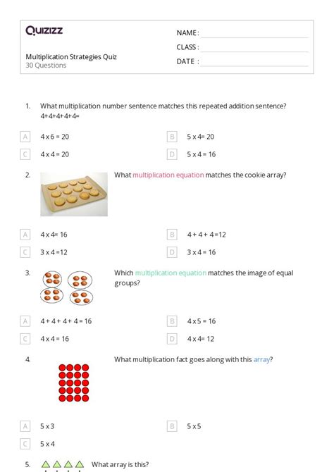 50+ Multiplication Strategies worksheets on Quizizz | Free & Printable