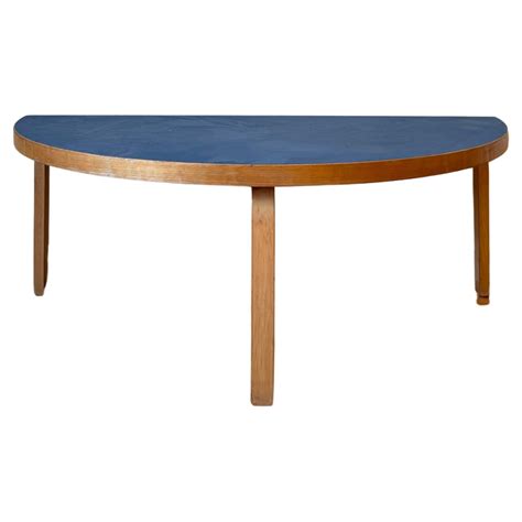 Vintage Aalto Table half-round by Alvar Aalto for Artek (coffee table ...