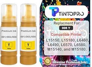TINTOPRO 008 Yellow Refill Ink Bottle for Ink Tank Printers – Ultra ...