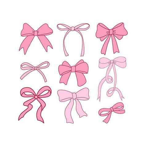 Coquette Ribbon Svg | Pink Bow | Aesthetic Png | Soft Girl Aesthetic ...