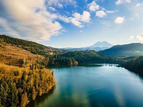 Mt. Rainier and Mineral Lake : r/Washington