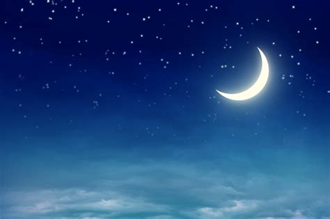 唯美夜空星星月亮图片-科技-素彩图片大全
