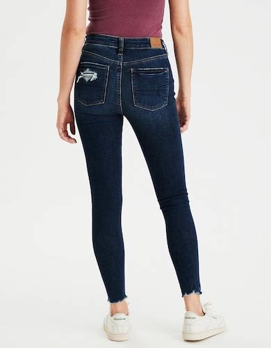 Buy American Eagle Women Blue Ne(x)t Level Super High-Waisted Jegging ...