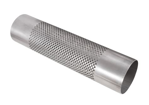 Custom Stainless Steel Perforated Exhaust Pipe Tube For Mufflers Or Silencer Manufacturer ...