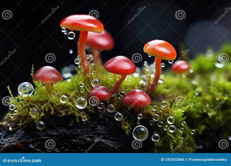 Macro Photographs of Moss and Lichens Stock Illustration - Illustration ...
