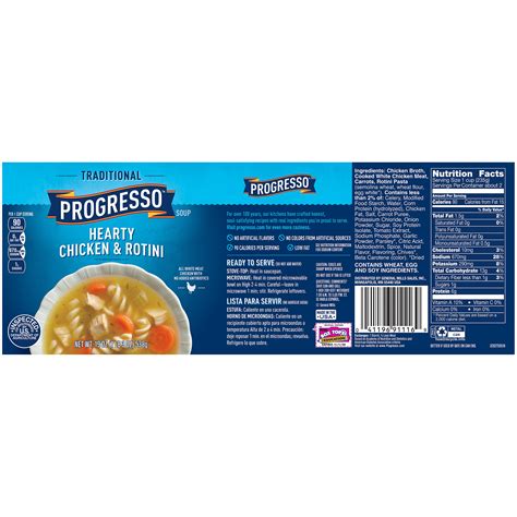 Progresso Soup Label