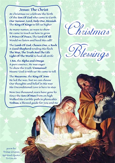 Jesus: The Christ - inspirational Christmas poem by Trina Graves of ...