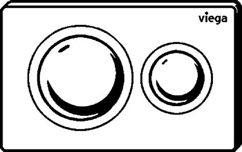 WC flush plate for Prevista