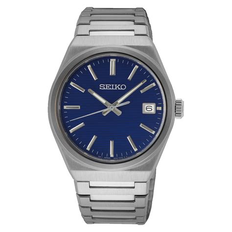 Seiko Classic Quartz Blue Dial Men's Watch SUR555P1 – The Watch Factory