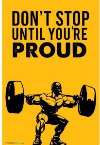 PosterHook Don't Stop Workout - Poster Fine Art Print - Sports posters ...