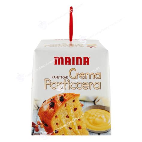 Bánh Mì Ngọt Trái Cây Ý Maina Panettone Crema Pasticcera, Hộp 800g (28.21 Oz.) - Strawberry C-Store