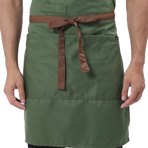 Green & Brown Kitchen Apron | Restaurant & Cafe Uniform | Uwears