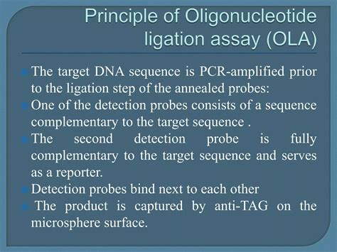Oligonucleotide ligation assay | PPTX
