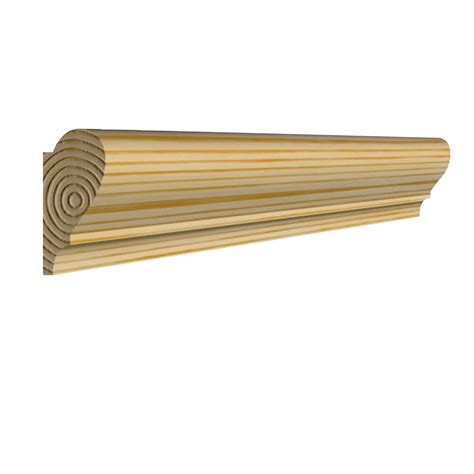 Wooden Picture Rail Moulding in Oak and Redwood (pine) 44 x 21mm