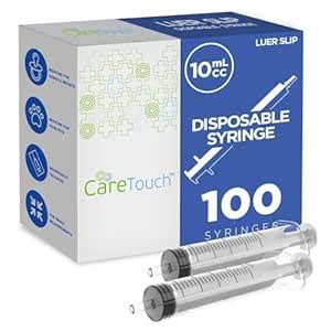 Buy 10ml Syringe Only with Luer Slip Tip (100 Syringes) Online at Low ...