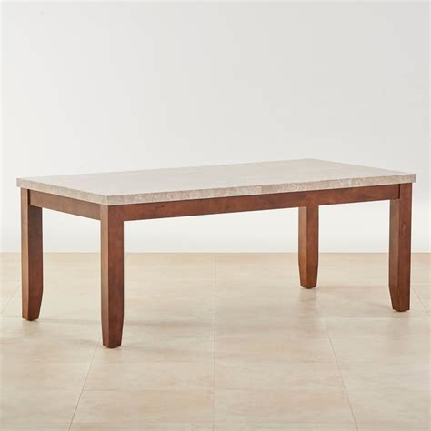 Buy Oxville Marble Top 8-Seater Dining Set with Chairs - Beige from ...