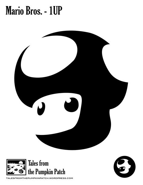 Mario Pumpkin Template