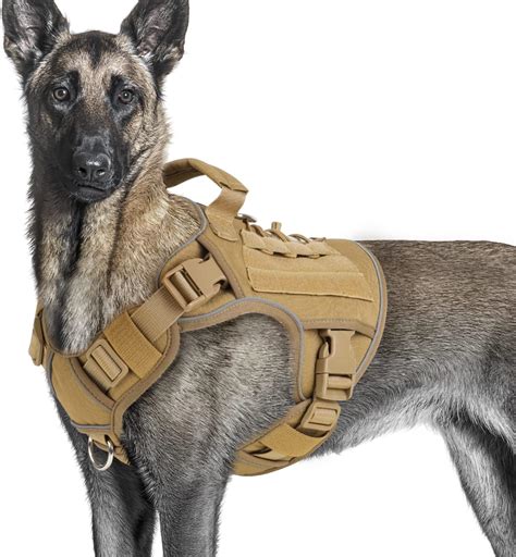 Amazon.com : SALFSE Tactical Service Dog Vest Harness K9 Military Molle ...