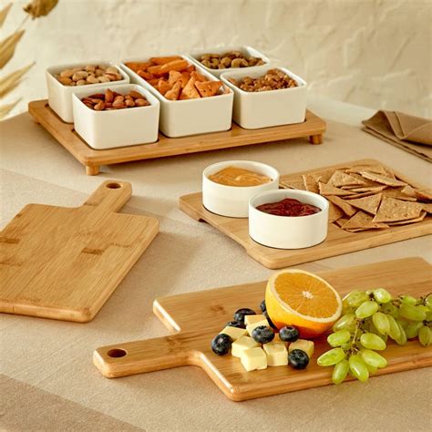 Buy Nature Squad Niger Stoneware Bowl with Bamboo Stand - 6Pcs from ...