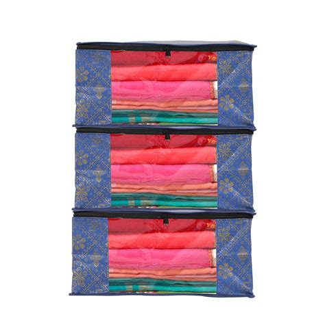 Perpetual Saree Organizer For Wardrobe -Large Size Foldable Saree ...