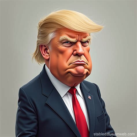 Donald Trump Caricature | Stable Diffusion Online