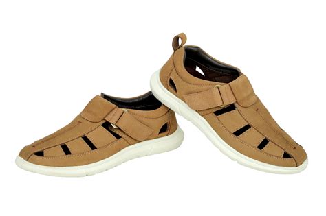 Men’s Premium Leather Fisherman Sandal Camel Comfortable Summer Wear M ...