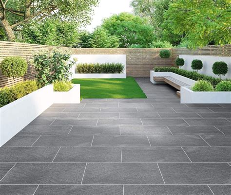 Granito Black Outdoor Matt Porcelain Slab Tiles - Tiles from Tile ...