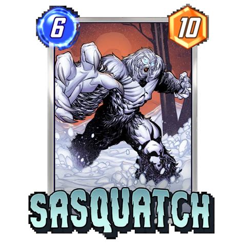 Sasquatch Marvel Snap Card Variant - Marvel Snap Zone