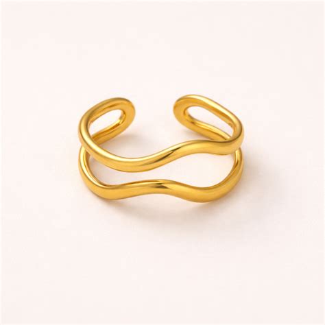 18K Gold Plated Rings – KIMTI