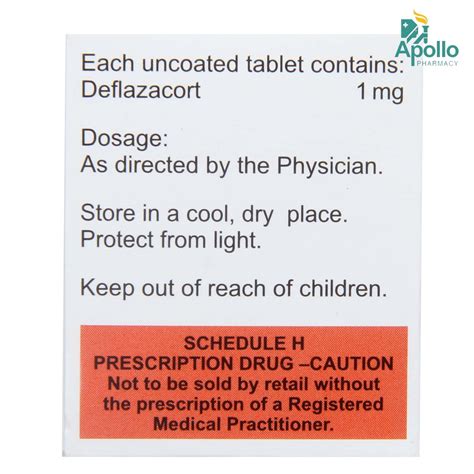 Defcort 1 Tablet | Uses, Side Effects, Price | Apollo Pharmacy
