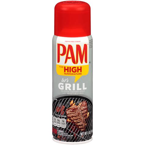 PAM Cooking Spray for Grilling, High Temperature Formula, 5 oz (141 g)