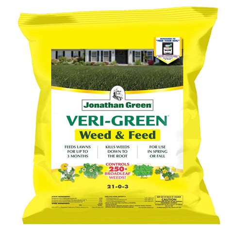 Jonathan Green VERI-GREEN Weed & Feed Lawn Food For All Grasses 5000 sq ...