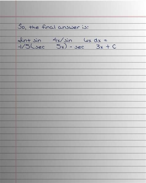 int sin^4x/sin^6x dx - Brainly.in