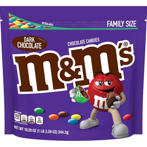 M&M'S Dark Chocolate Candy 50% Cacao, 19.2 Oz - Walmart.com - Walmart.com