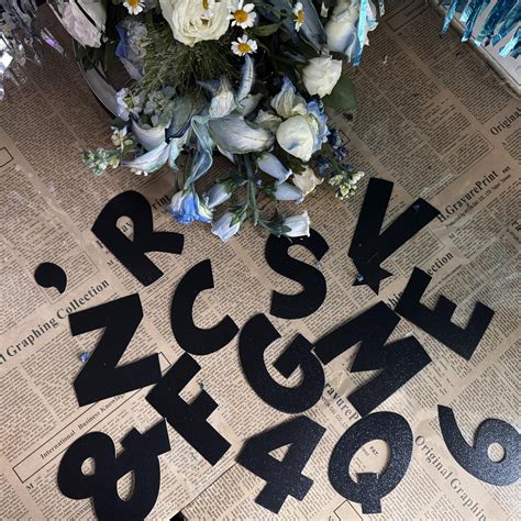 Snapklik.com : Glitter Bulletin Board Letters For Classroom Numbers ...