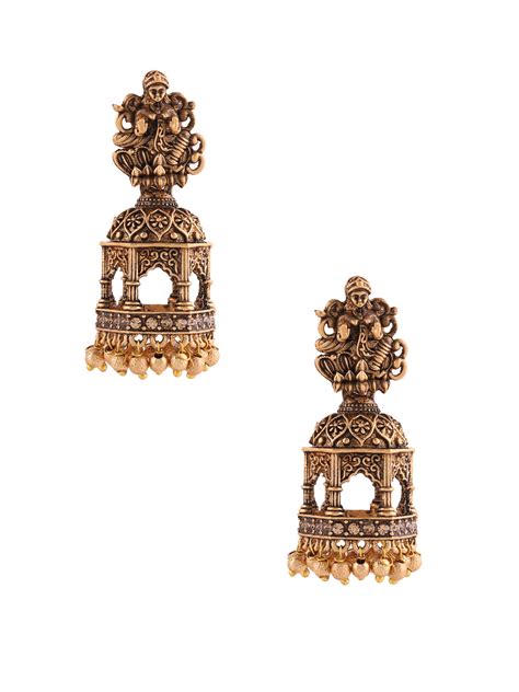 Priyaasi Temple Elegance Jhumkas
