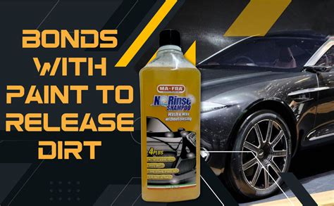 MAFRA No Rinse Car Wash Shampoo & wax without rinsing,Rinse-Free Stain ...