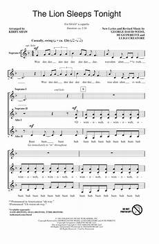 il si 礙 addormentato testo the sleeps tonight sheet direct il si 礙 addormentato testo the sleeps tonight sheet direct