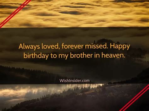 30 Happy Birthday in Heaven Brother Quotes - Wish Insider