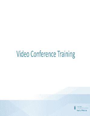Fillable Online mednet med ubc Video Conference Training Fax Email ...
