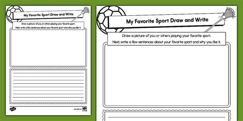 My Favorite Sport Worksheet 的图像结果