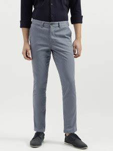 United Colors of Benetton Slim Fit Men Blue Trousers - Buy United ...