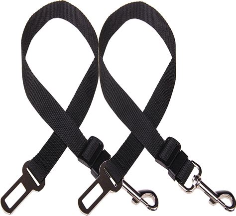 Dog Seat Belts For Cars UK,2 Pcs Adjustable Dog Car Seat Belts, Yiduohua Dog Car Harness with ...