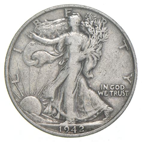 1942-S Walking Liberty 90% Silver US Half Dollar | Property Room