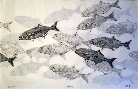 Shoals - Gyotaku Fish Print SA